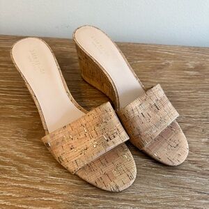 Kate Spade, wedge sandal in cork, never worn